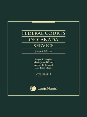 cover image of Federal Courts of Canada Service